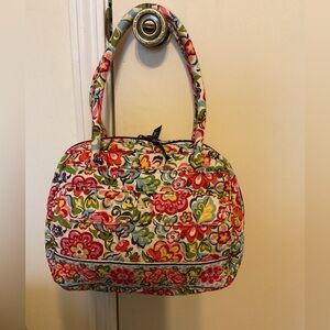 Vera Bradley Hope Garden Bowler Floral Gilded Age Style Vintage Garden Party Bag